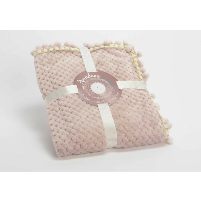 Manta rosa viejo 100x75