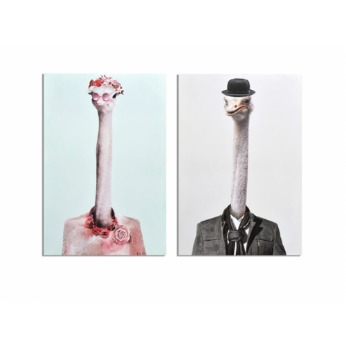 Lienzo Avestruz Estirada