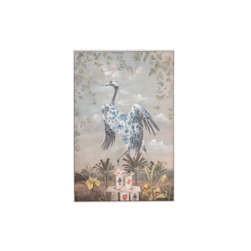 Lienzo Garza Porcelana