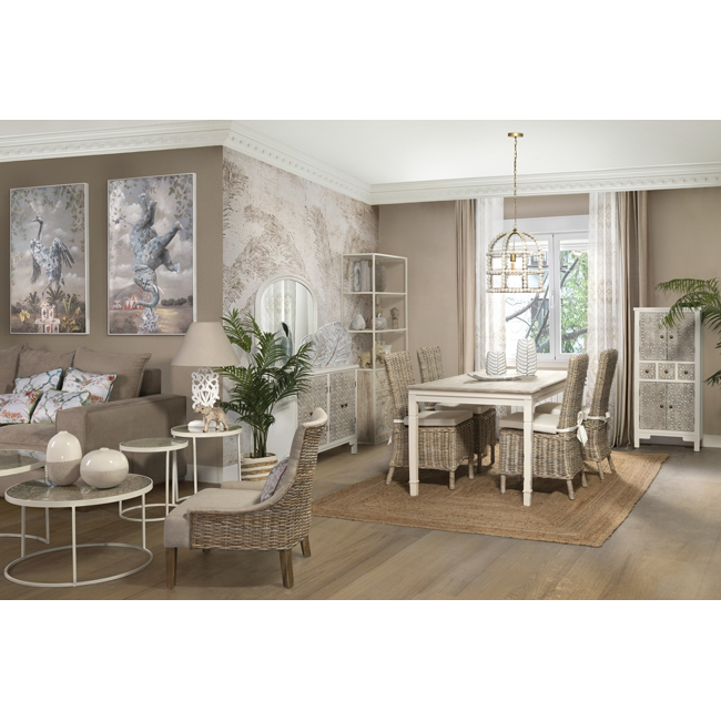 Lienzo Garza Porcelana