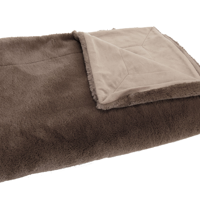 Plaid LUXE CHATAIGNE