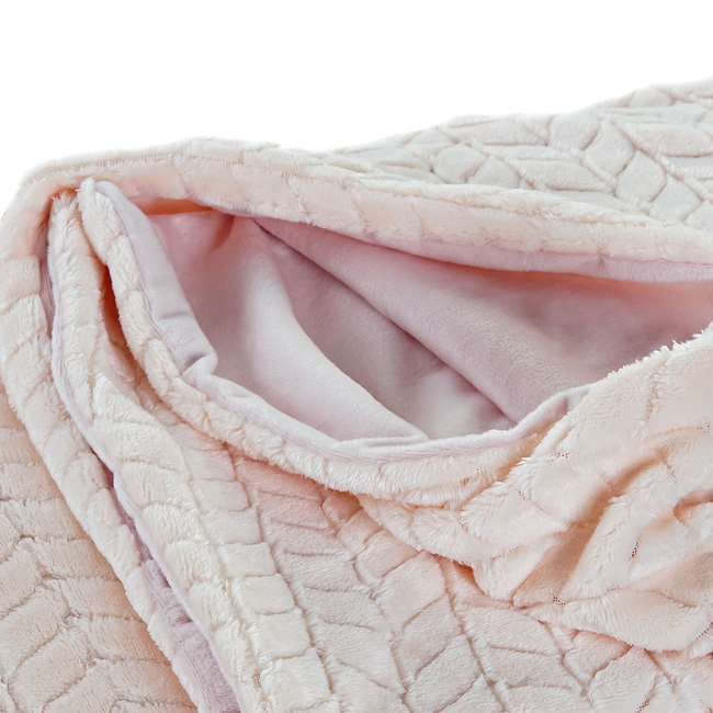 Manta SOMI rosa palo