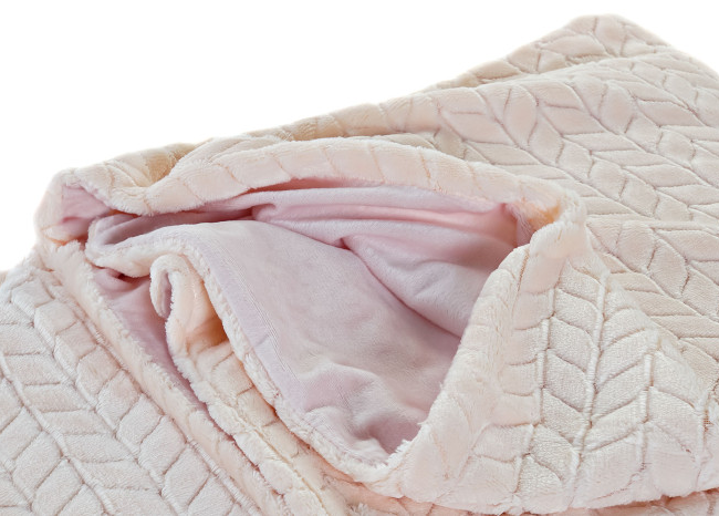 Manta SOMI rosa palo grande