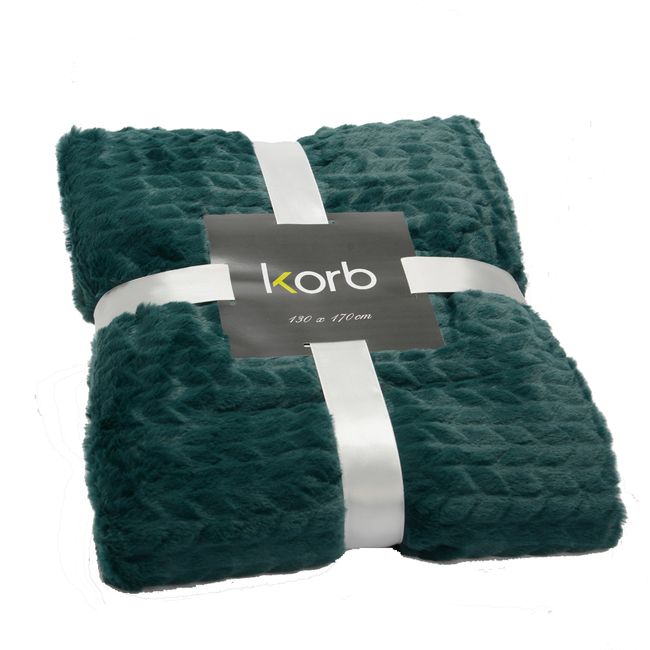 Manta CHEVRON esmeralda