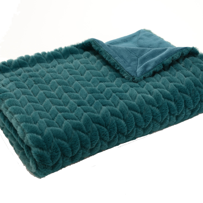 Manta CHEVRON esmeralda