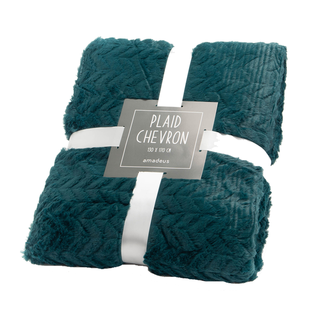 Manta CHEVRON esmeralda