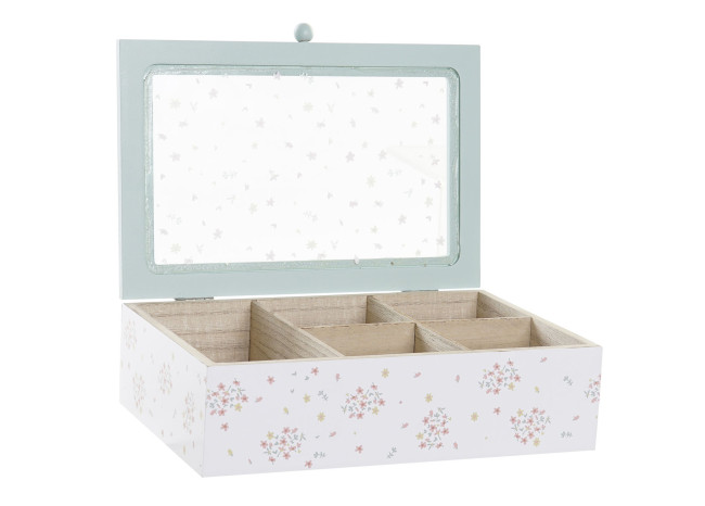 CAJA INFUSIONES MDF 23X15X7 VICHY SWEET 3 SURT.