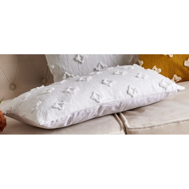 Cojín ROMBOS blanco