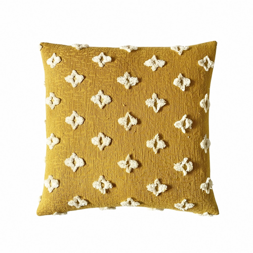 Cojín ROMBOS mostaza