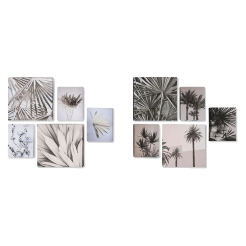 Set 5 lienzos hojas LANDA 