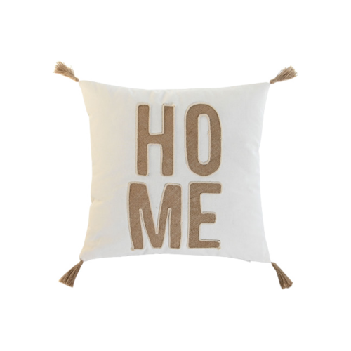 Cojín HOME crudo