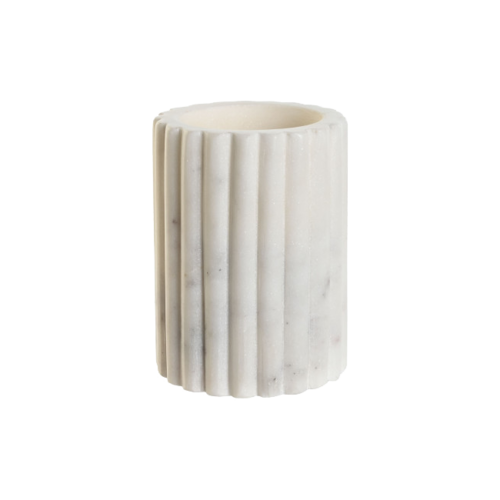 Vaso MÁRMOL blanco 