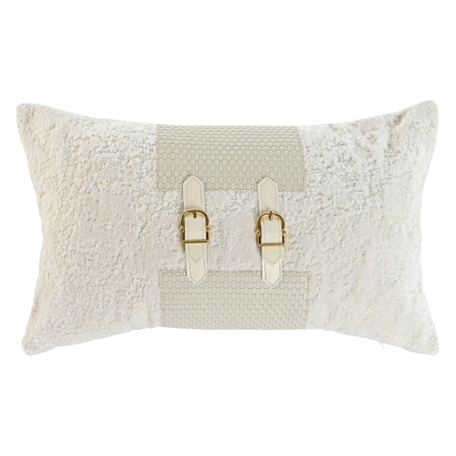 Cojín HEBILLA blanco