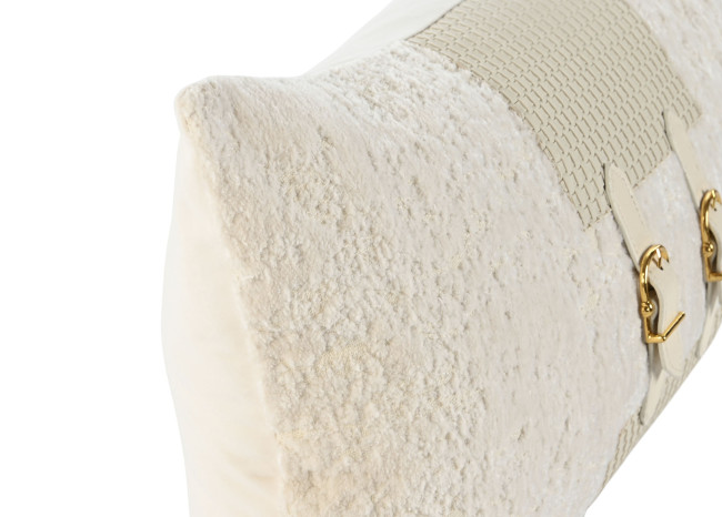 Cojín HEBILLA blanco