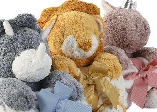 Peluche con manta MALI