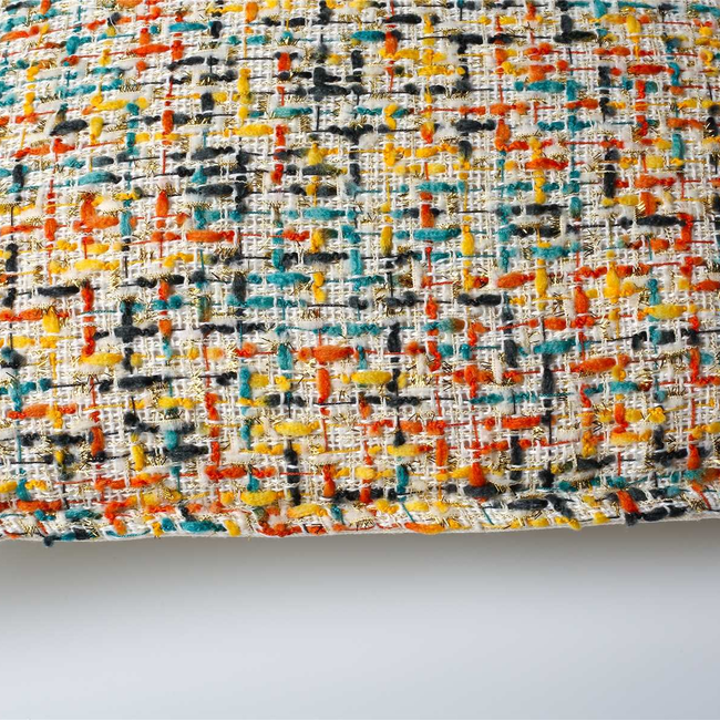 Cojín ENTRAMADO cuadrado amarillo