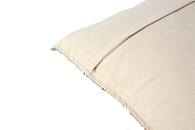 Cojín ENTRAMADO cuadrado amarillo