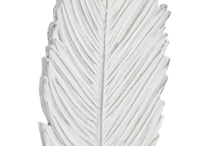 Decoración hoja BLANQUE