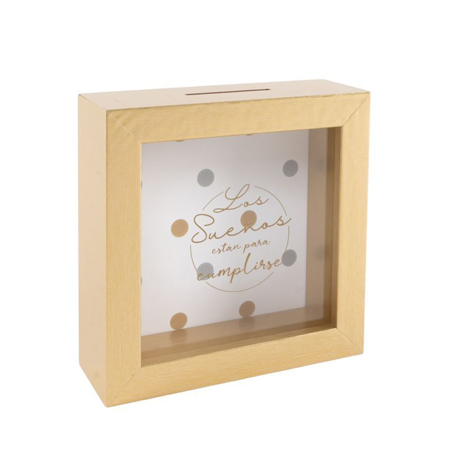 Hucha madera AHORRA SUEÑOS