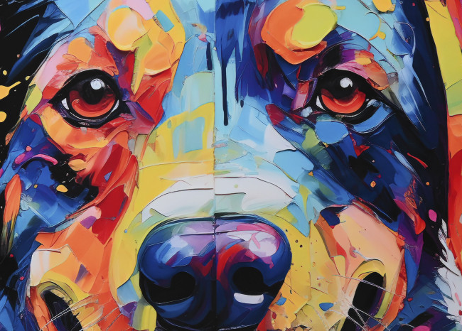 Cuadro aluminio PERRO