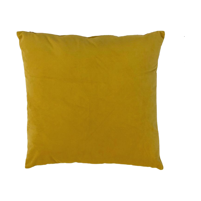 Cojín terciopelo MOSTAZA