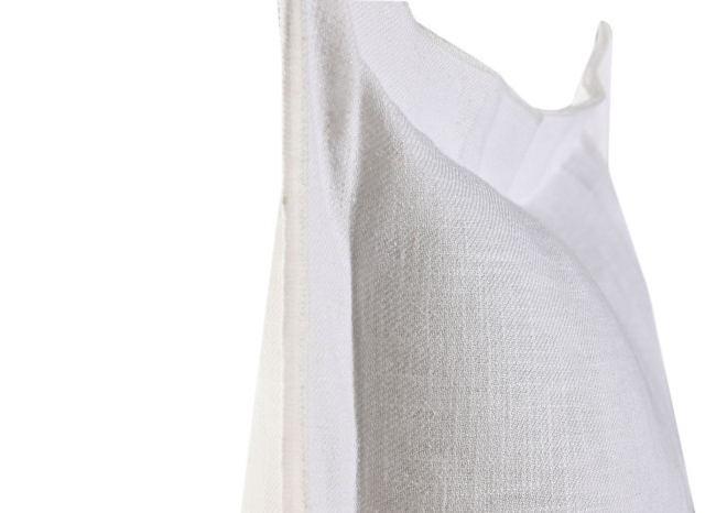 Cojín LINO blanco rectangular