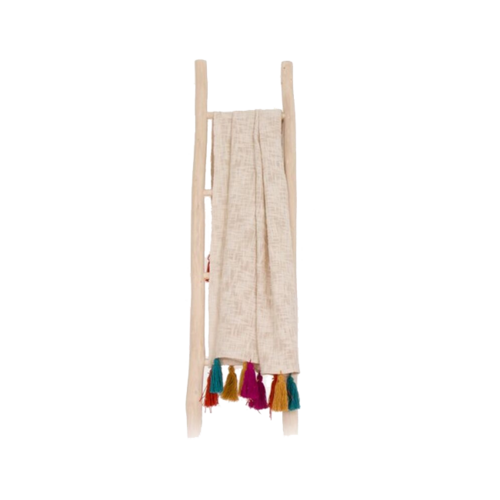 Manta POMPONES multicolor