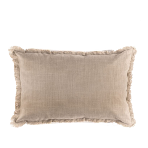 Cojín FLABIA topo rectangular