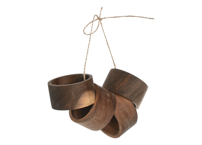 Set 4 servilleteros ACACIA