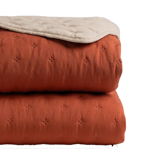 Colcha FLALLY teja 150-160 cm