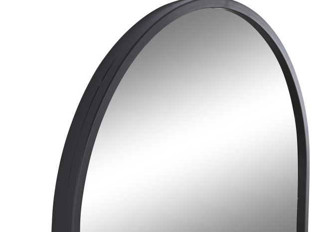 Espejo MEDIOPUNTO negro