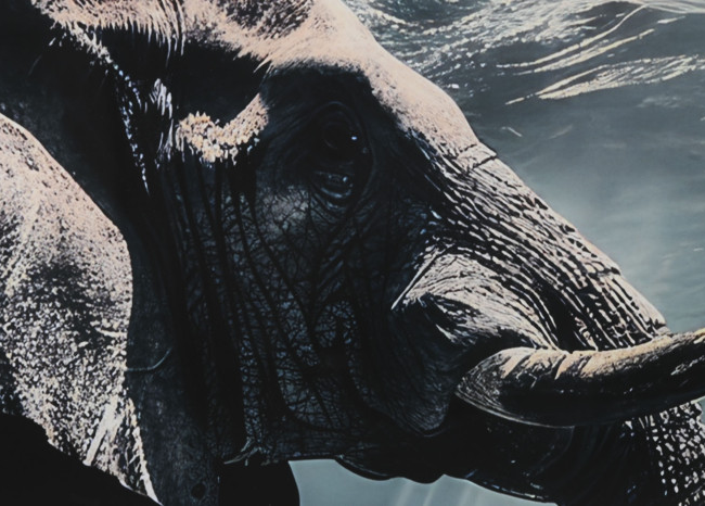 Cuadro CRISTAL elefante