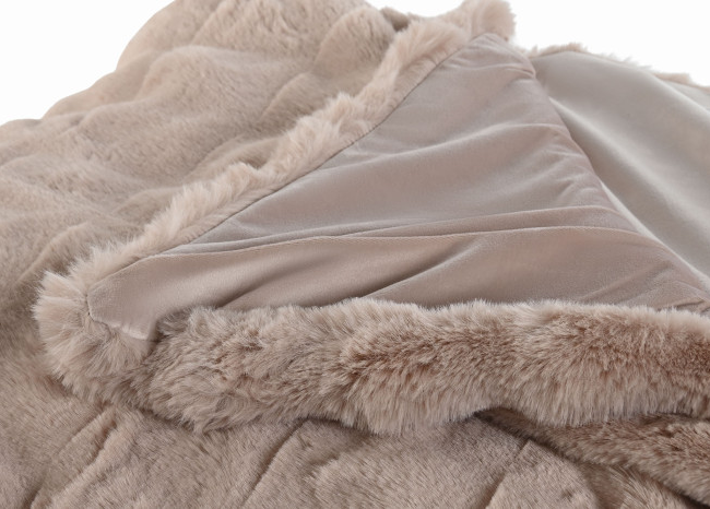 Manta LYNES rosa viejo grande