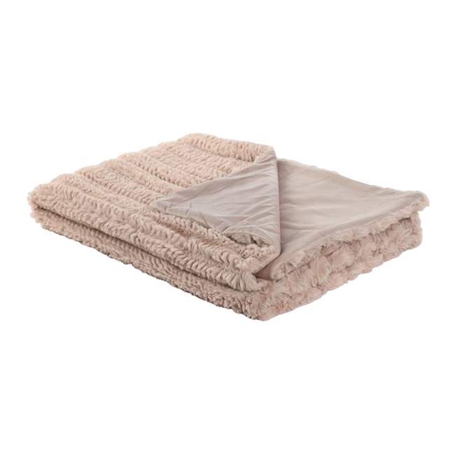 Manta GUISS rosa palo