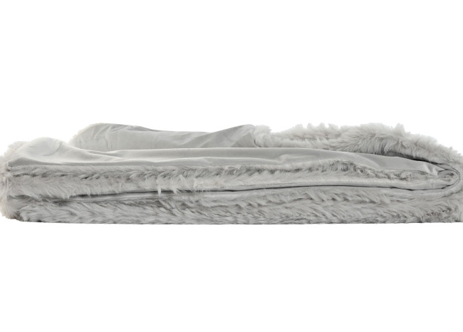 Manta GUISS gris claro