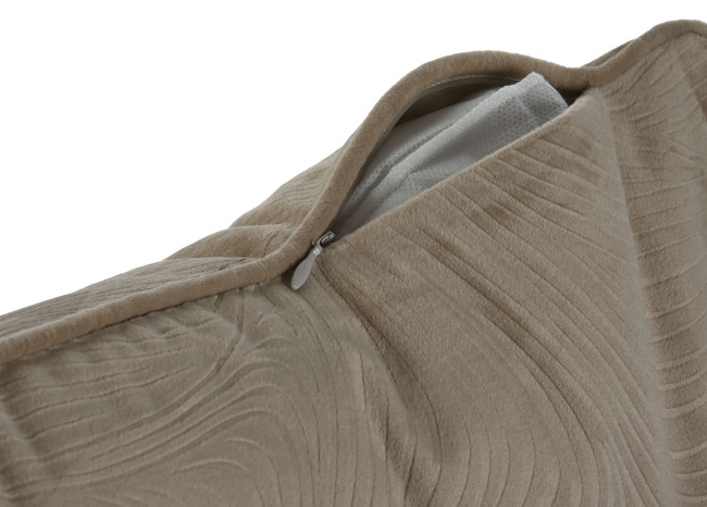 Cojín JAQUARD beig cuadrado