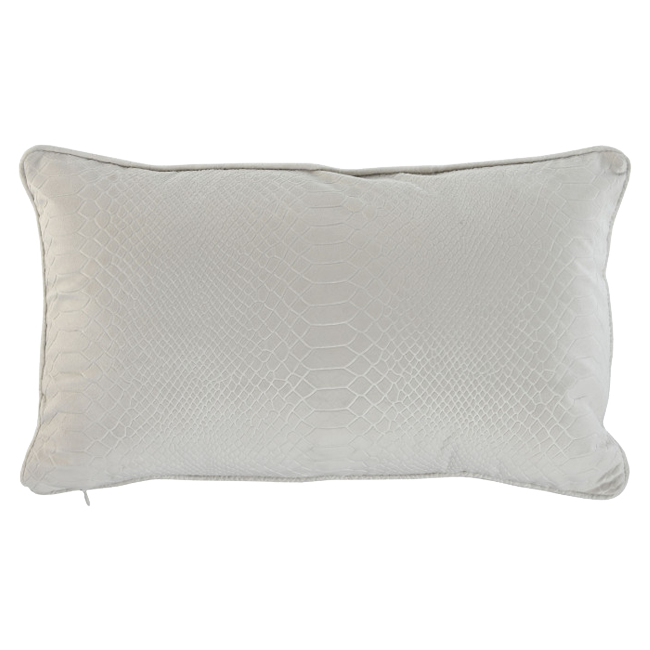 Cojín JAQUARD marfil rectangular