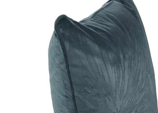 Cojín JAQUARD II turquesa cuadrado