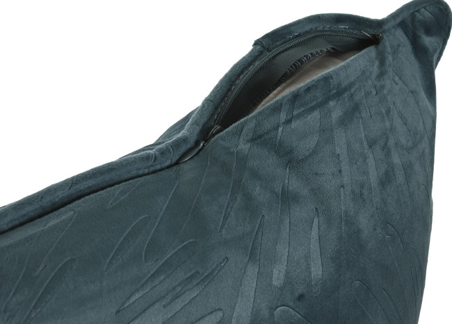 Cojín JAQUARD II turquesa cuadrado