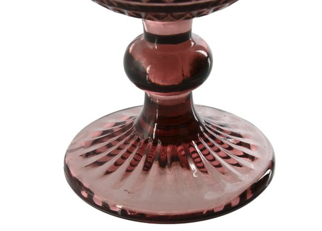 Set de 6 copas RAYADO ROSA 