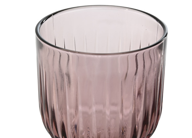 Set 6 copas RAYADO ROSA 380ml