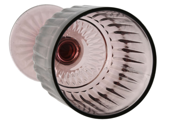 Set 6 copas RAYADO ROSA 380ml