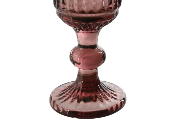 Set 6 copas cava RAYADO ROSA