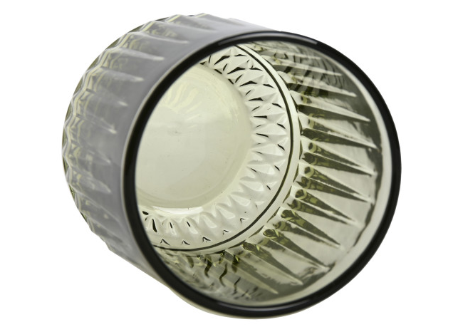 Set 6 vasos RAYADO verde