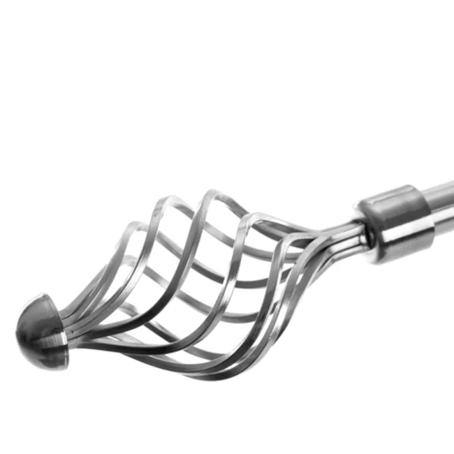  Barra cortina TRENZA cromo