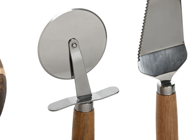 Tabla de pizza con accesorios ACACIA