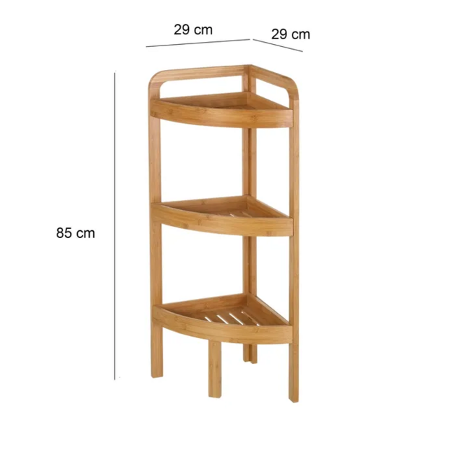 Rinconera 3 baldas BAMBÚ