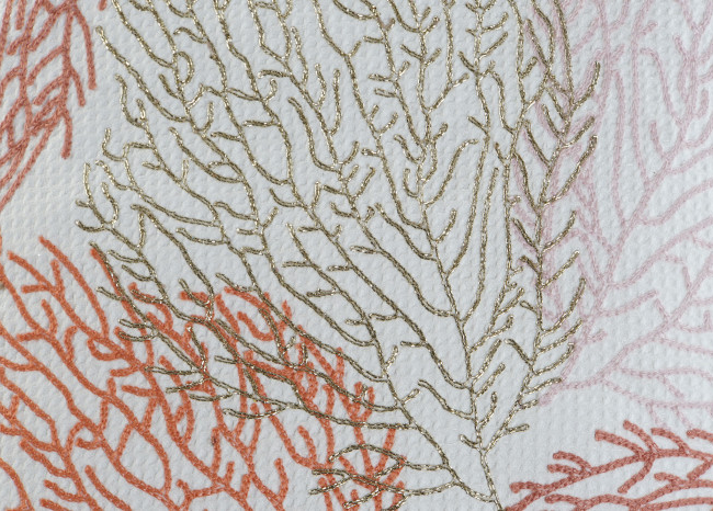 Cojín CORALES bordado