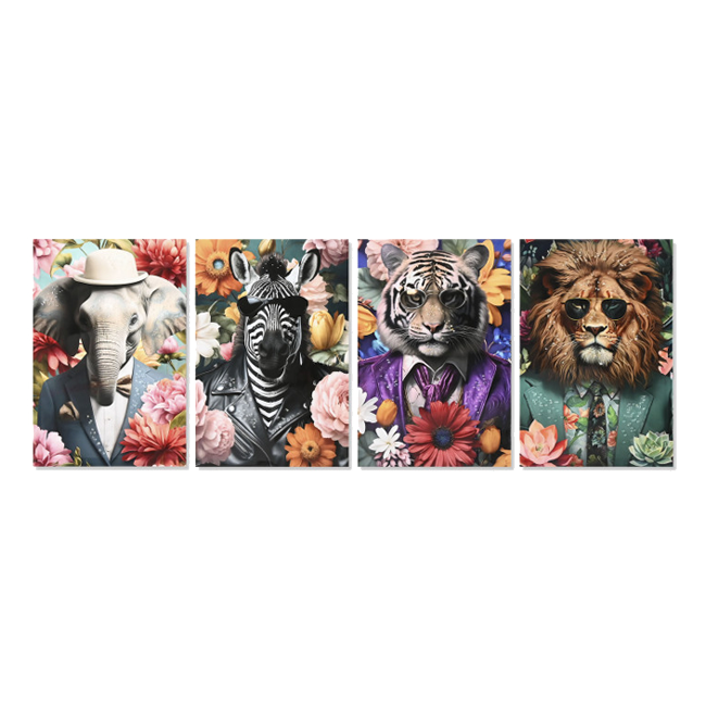 Cuadro ANIMALES FLORES