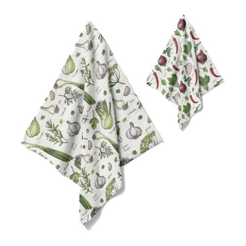 Paño cocina VERDURAS 